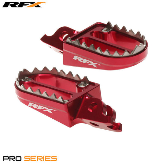 RFX Pro Series 2 Footrests (Red) Honda CRF250/450 02-23 CRF150 07-23 CR125/250 02-07