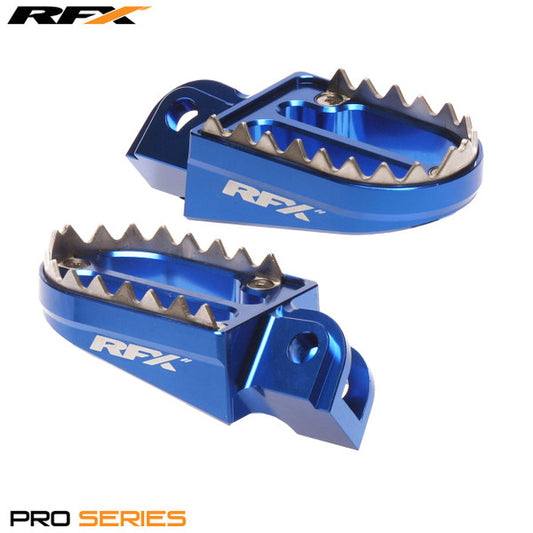 RFX Pro Series 2 Footrests (Blue) Husqvarna TC50 17-22 TC65 16-22 TC85 14-16 Sherco SE-R 14-21 SE-F 10-21