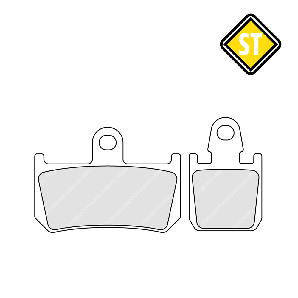 FERODO FDB2217 Sinter Grip Road Compound Pad - 4 Per Set / FA442 / VD277 / DB2141