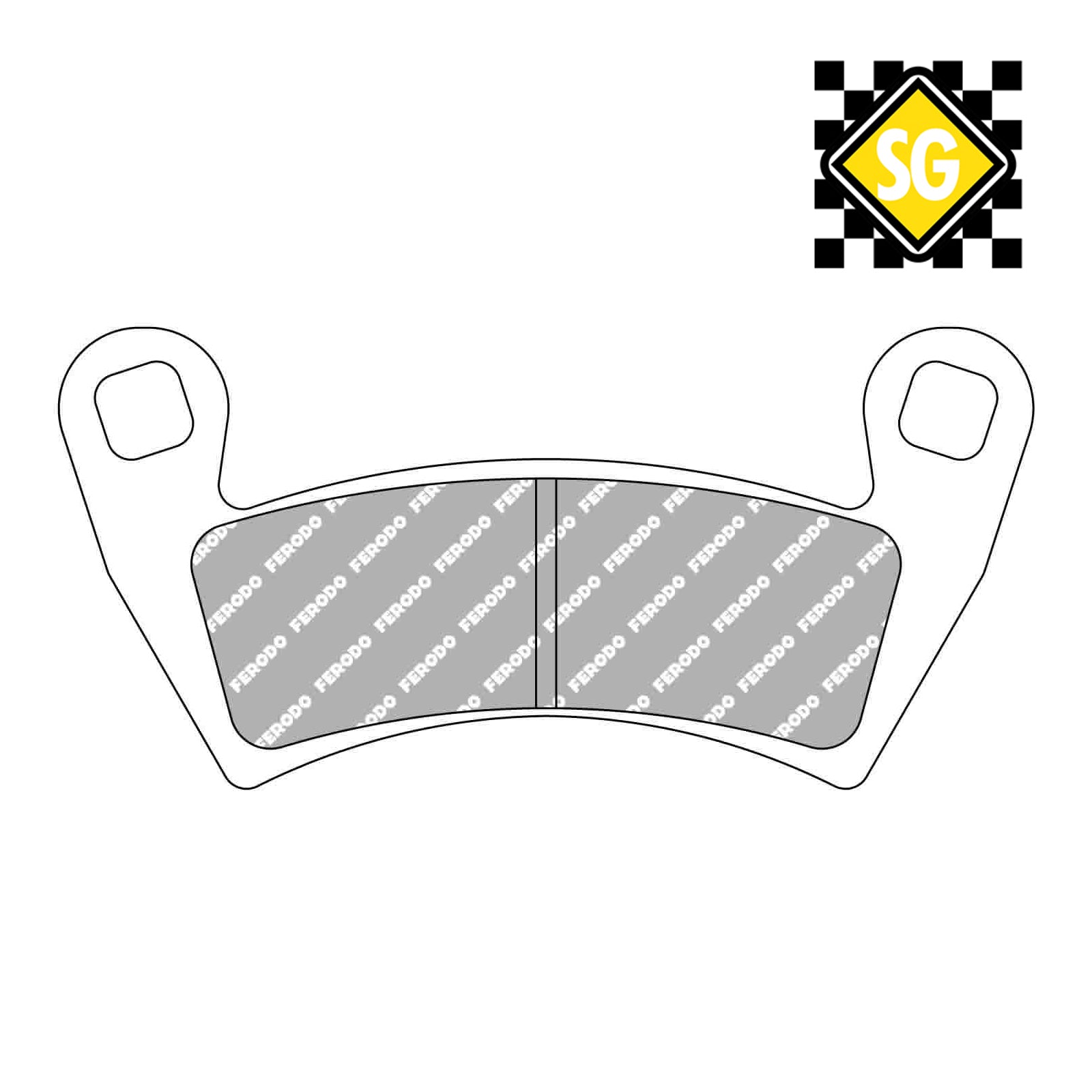 FERODO FDB2263 Sinter Grip Off-Road Compound Pad / FA452 / DB2179