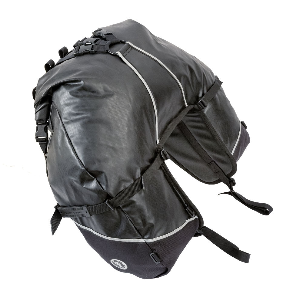 Giant Loop Great Basin Saddlebag 68l - Black - Giant Loop GBSB23-b