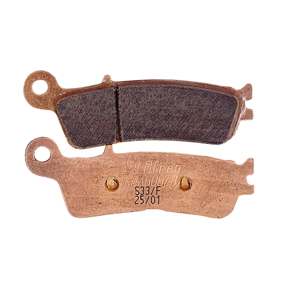 Gold Fren BRAKE PADS SINTERED YAMAHA YZ125-250 22-25, YZ250F 21-25, YZ450F 20-25, YZFX/WRF450 21-25,  YZFX/WRF250 22-25 FRONT (R) S33   