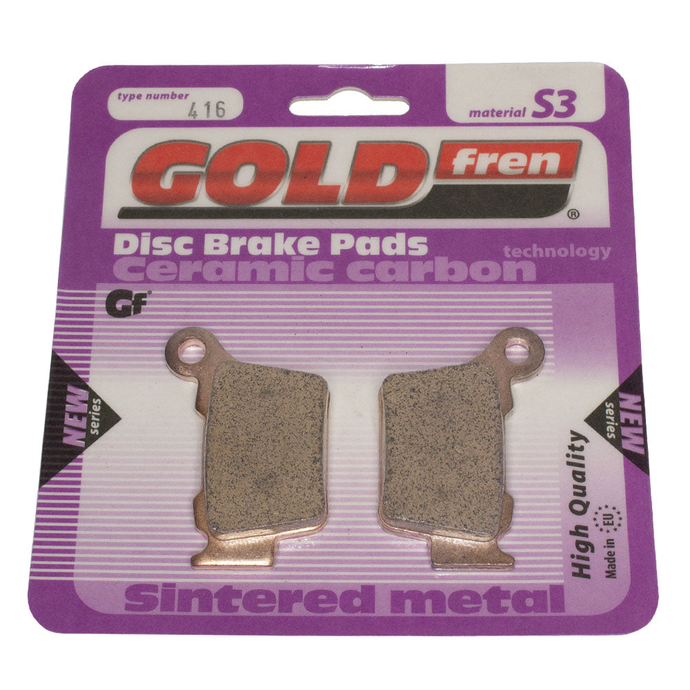 GOLD FREN BRAKE PADS SINTERED KTM/HQV/GAS SX/TC/MC65 FRONT & REAR 23-25 S3