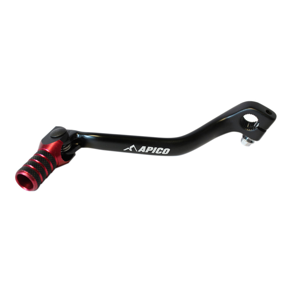 Apico Gear Pedal Elite Honda CR250 87-03 CR500 84-01 Black/Red