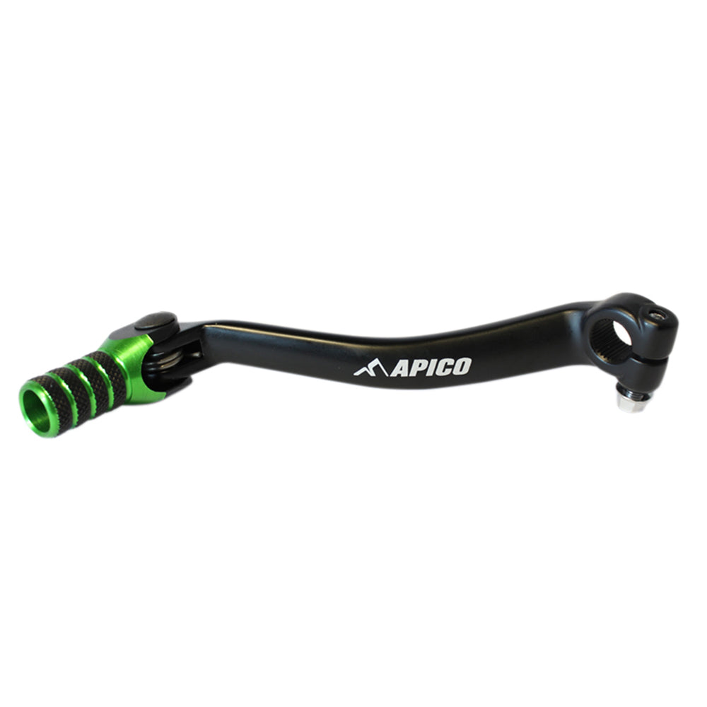 APICO GEAR PEDAL ELITE KAWASAKI KX450F 06-08 BLACK/GREEN
