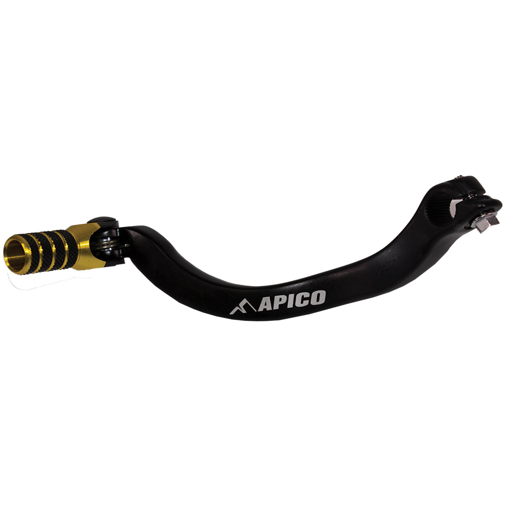 Apico Gear Pedal Elite Suzuki RM125 89-08, RM250 89-00 Black/Yellow
