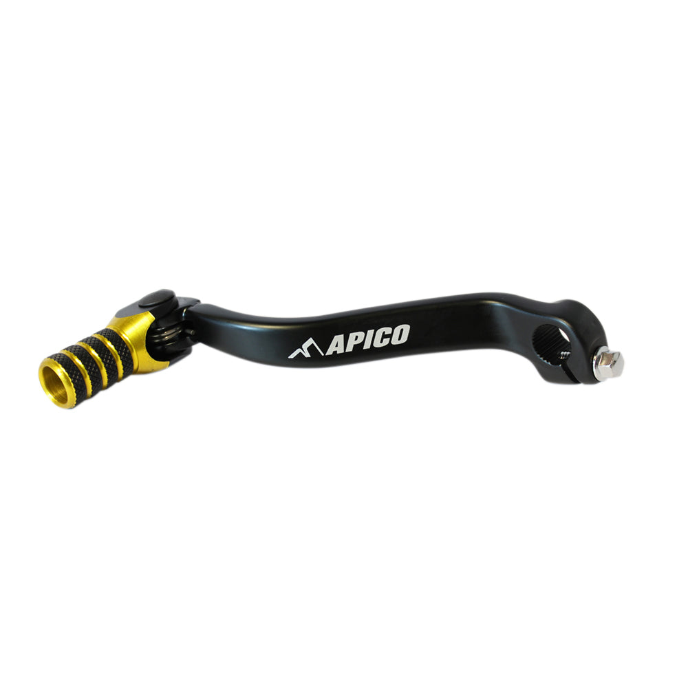 Apico Gear Pedal Elite Suzuki RM-Z450 08-25 Black/Yellow