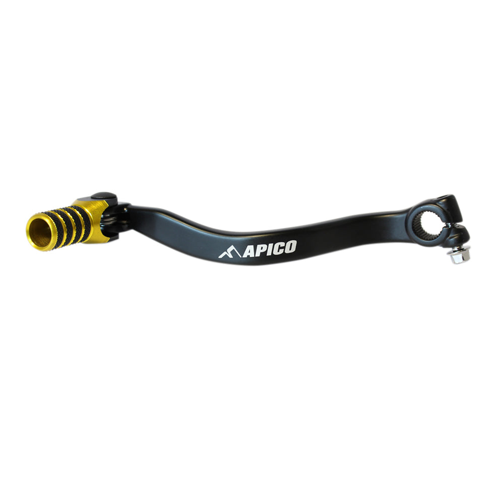 Apico Gear Pedal Elite Suzuki RM80/85 89-25 Black/Yellow