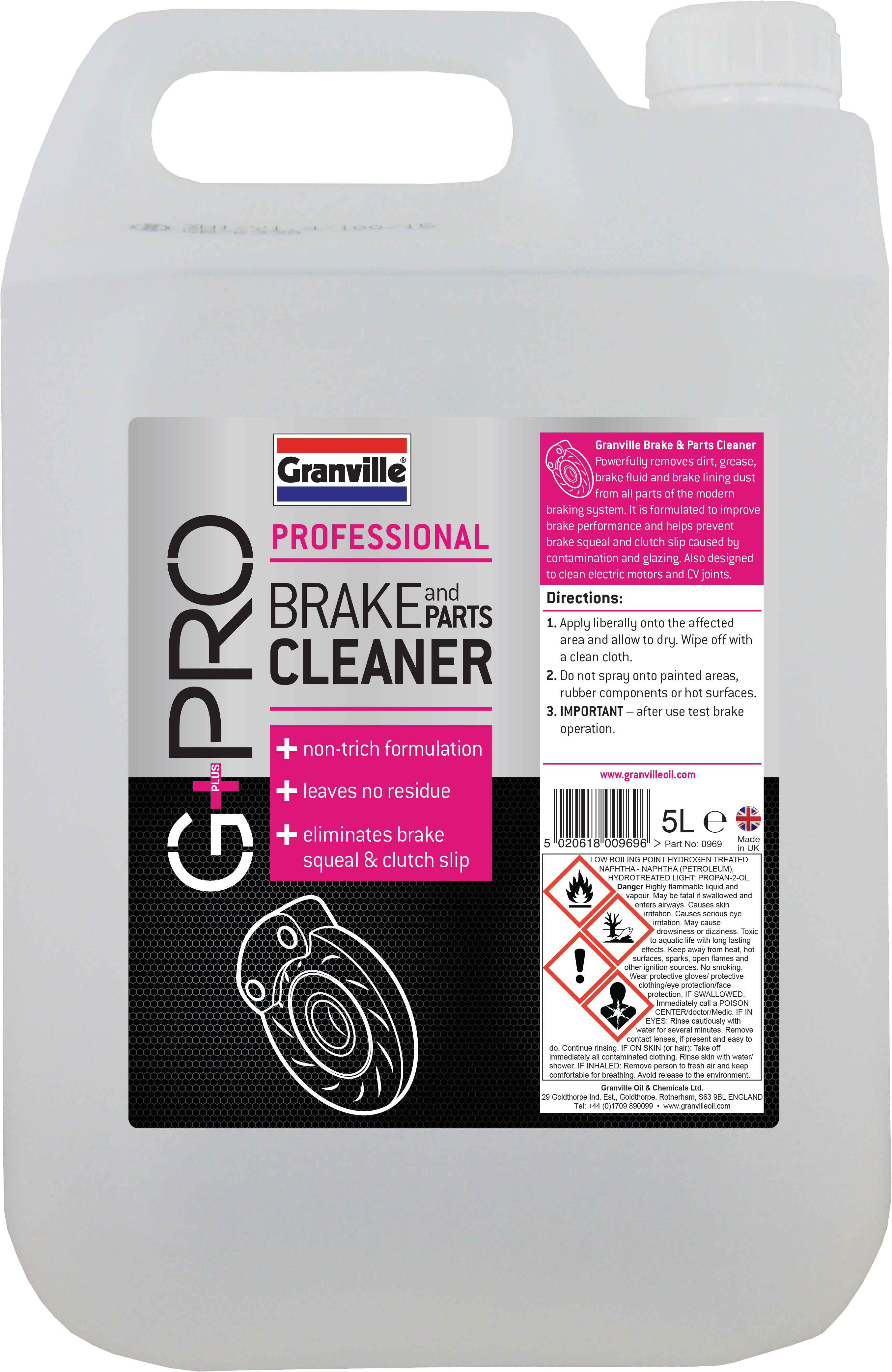 G+Pro Brake Cleaner 5l Refill - Carb, Clutch, Parts, G+pro 969