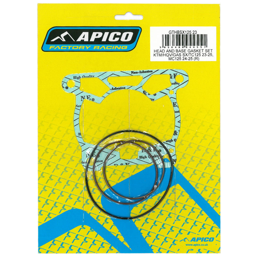 Apico Head And Base Gasket Set KTM/HQV/GAS SX/TC125-150 23-25, EXC/TE150 24-25,  MC125-150 24-25
