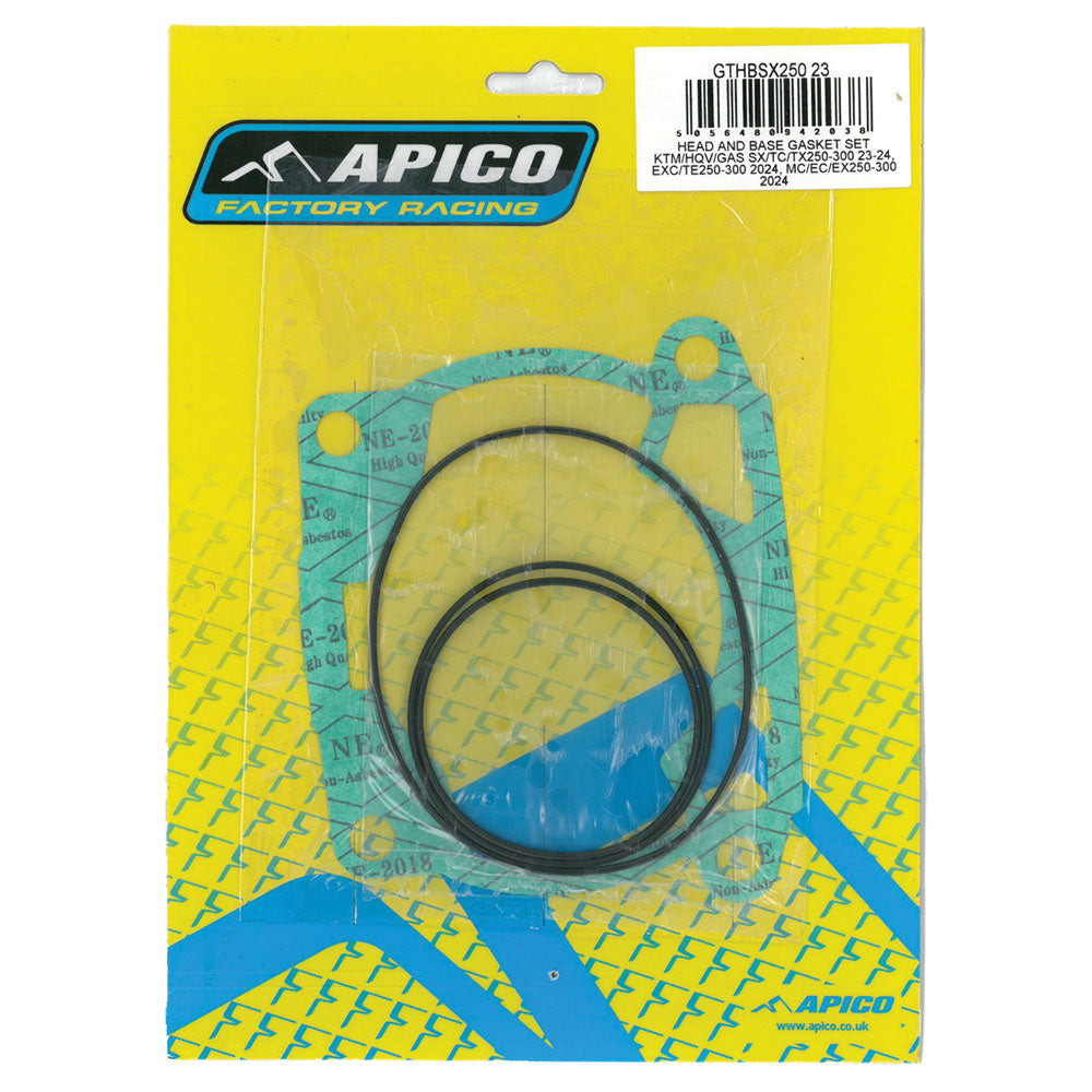 Apico Head And Base Gasket Set KTM/HQV/GAS SX/TC/TX250-300 23-25, EXC/TE250-300 24-25, MC/EC/EX250-300 24-25