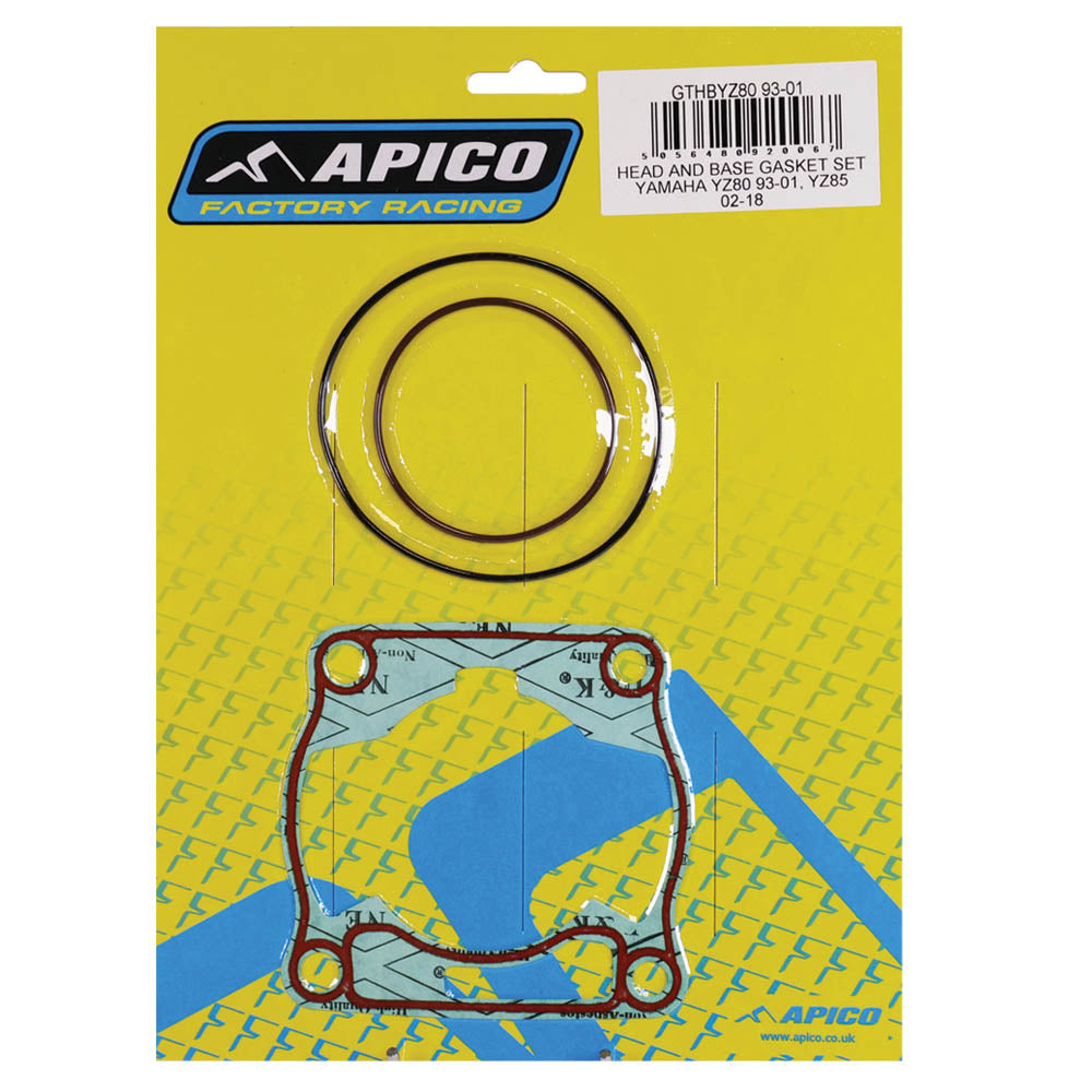 APICO HEAD AND BASE GASKET SET YAMAHA YZ80 93-01, YZ85 02-18