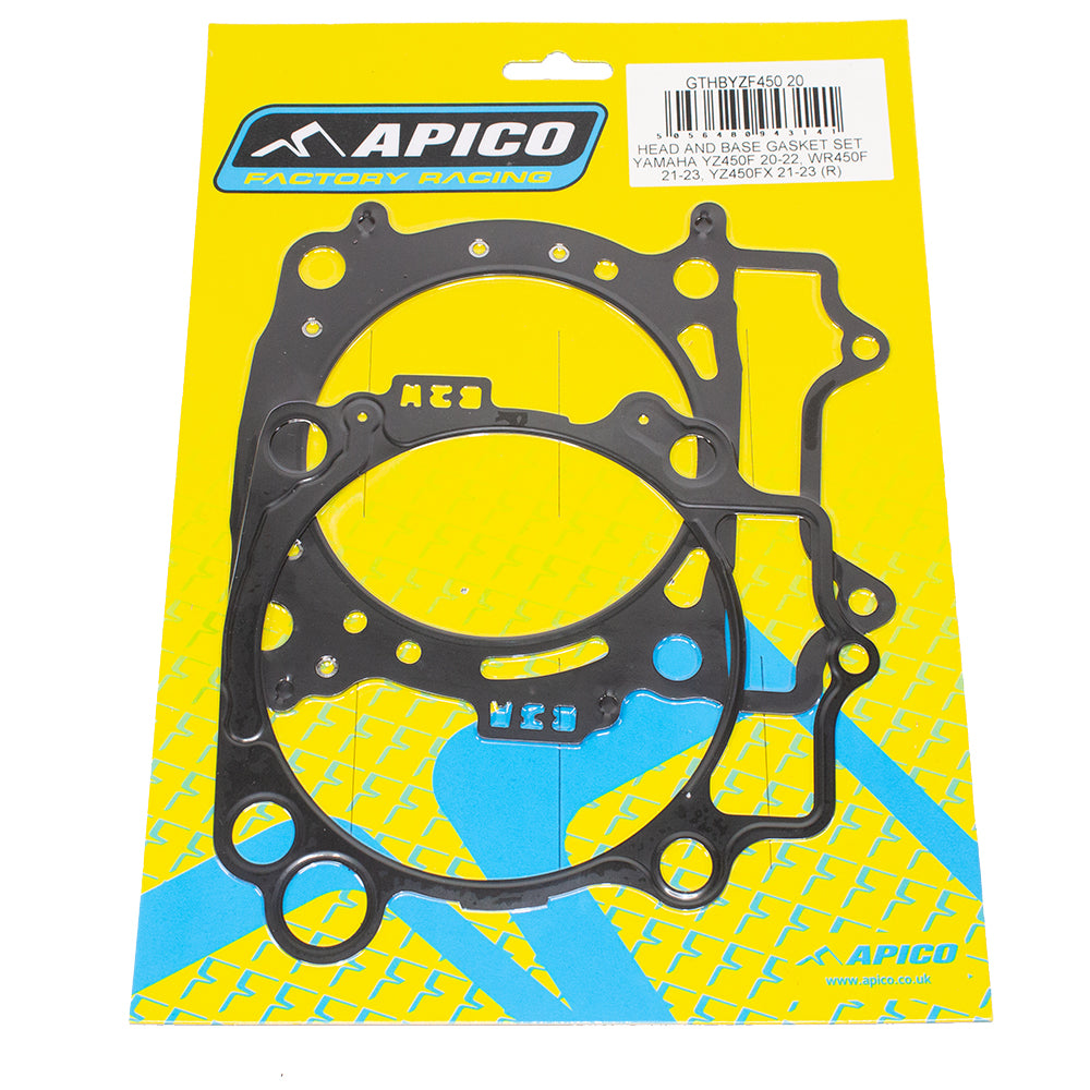 Apico Head And Base Gasket Set Yamaha YZ450F 20-22, WR450F 21-23, YZ450FX 21-23