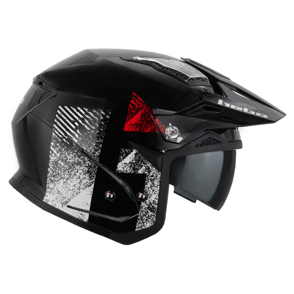 HEBO HELMET ZONE 5 H-TYPE BLACK  BLACK  XL