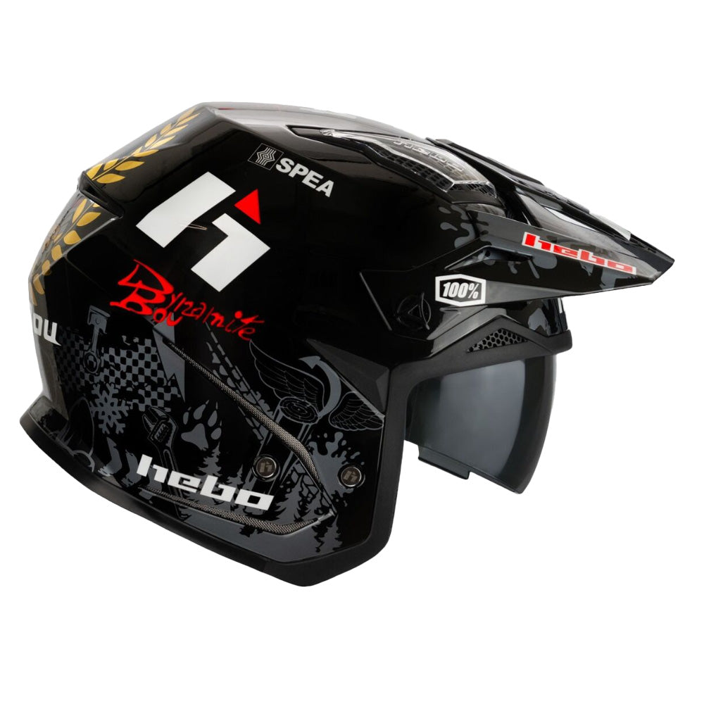 HEBO HELMET ZONE 5 TONI BOU 34  BLACK  XS