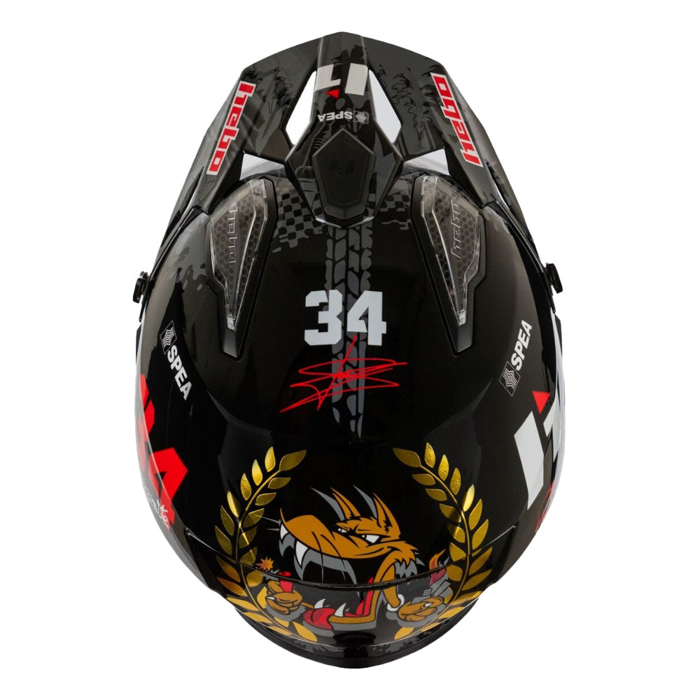 HEBO HELMET ZONE 5 TONI BOU 34  BLACK  S