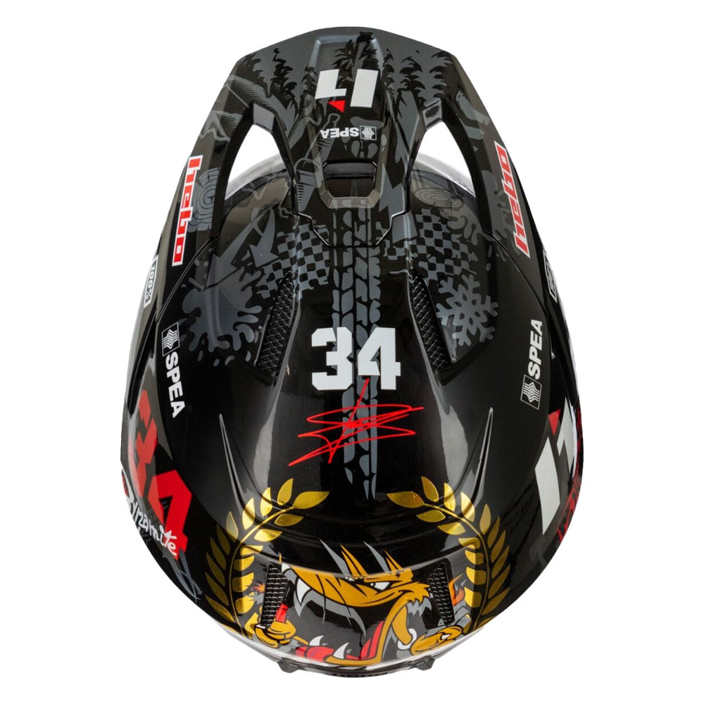 HEBO HELMET ZONE PRO TONI BOU 34 X-SMALL  BLACK  M