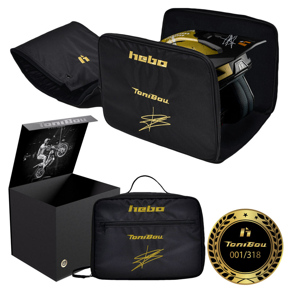 HEBO HELMET ZONE RACE TONI BOU 34 LIMITED EDITION  WHITE  M