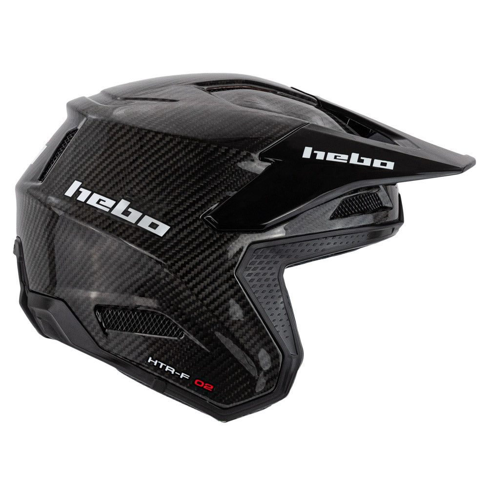 HEBO HELMET ZONE RACE CARBON K3 GLOSS BLACK  BLACK  XL