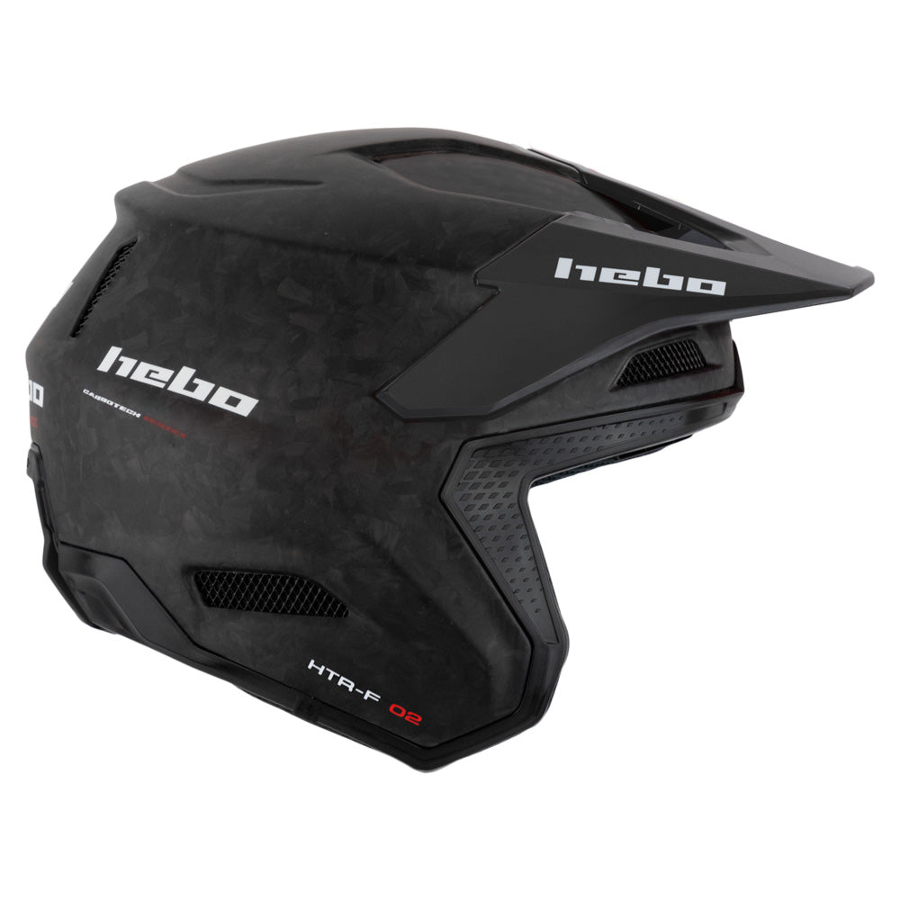 HEBO HELMET ZONE RACE CARBON FORGED MATT BLACK  BLACK  XXL
