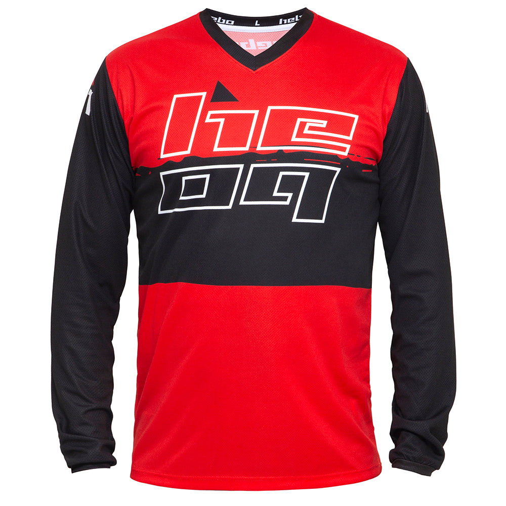 HEBO SHIRT PRO BLACK/RED  RED  M