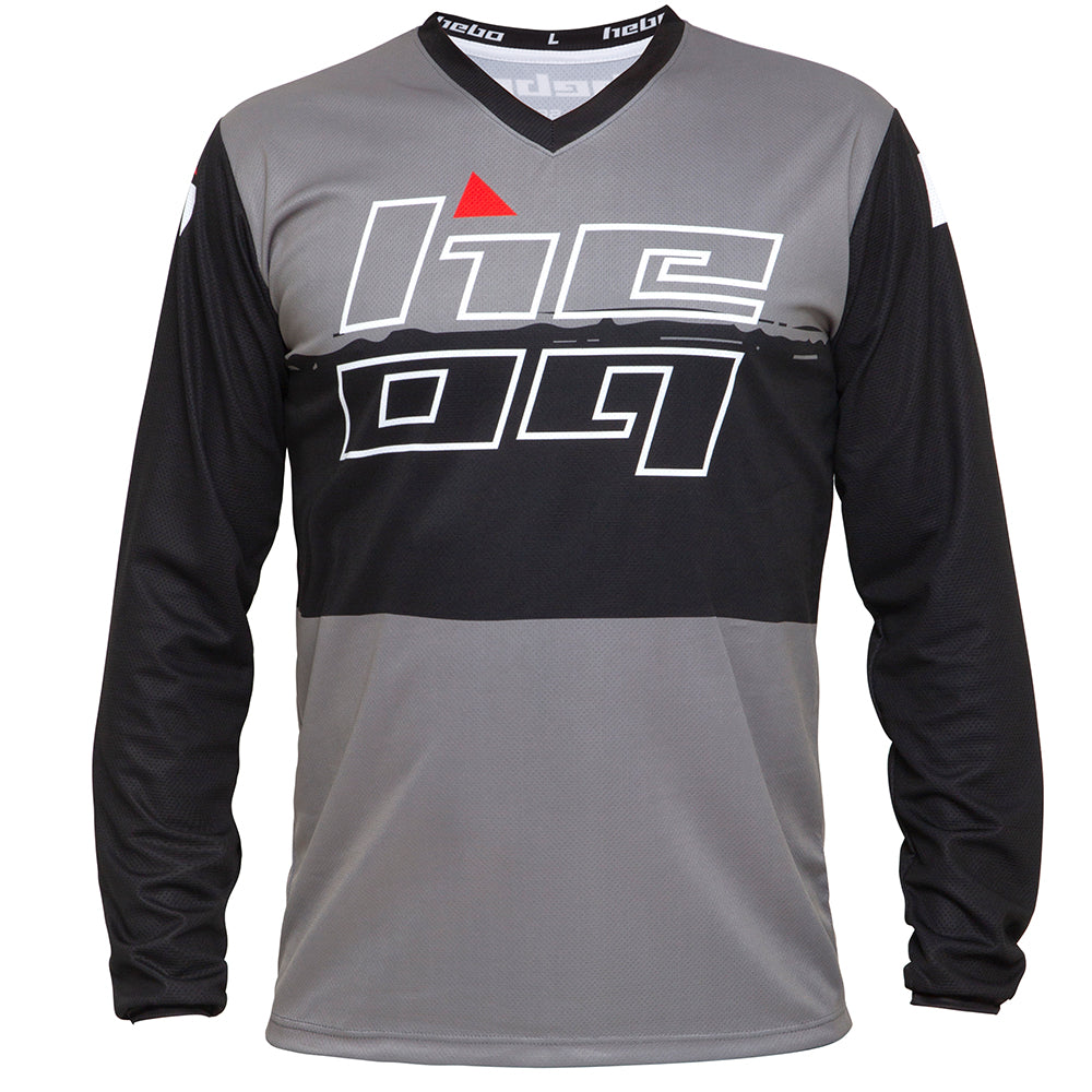 HEBO SHIRT PRO GREY/BLACK  GREY  M
