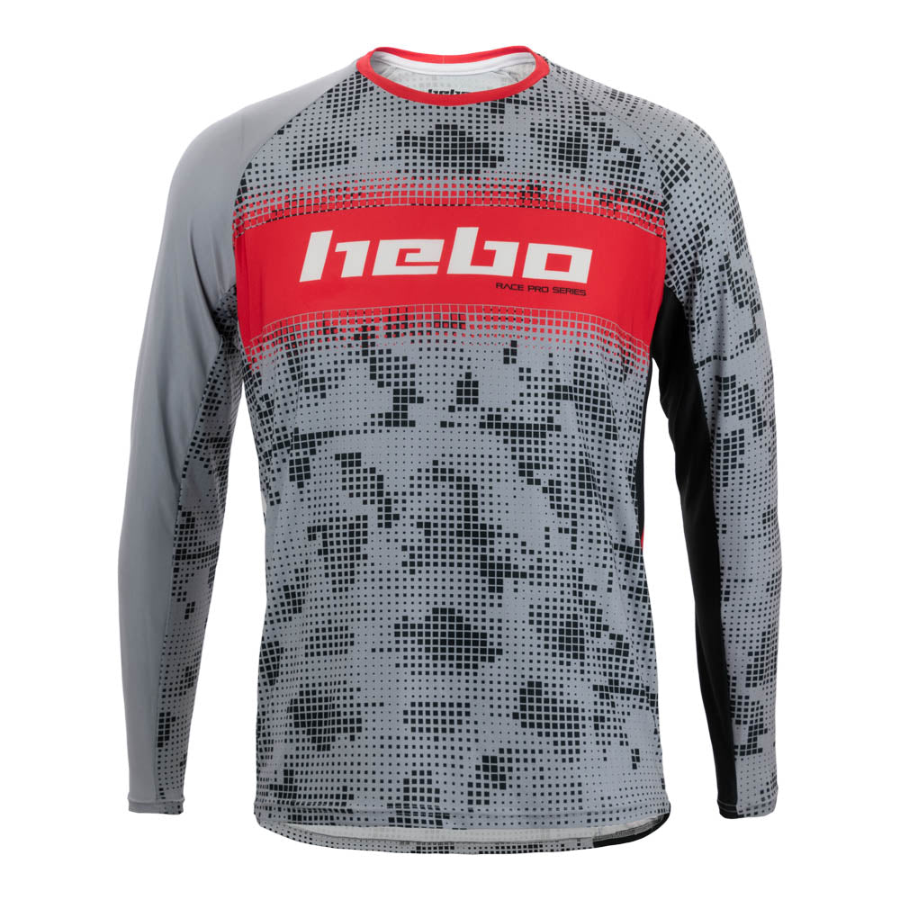 HEBO SHIRT RACE PRO V GREY  GREY  M