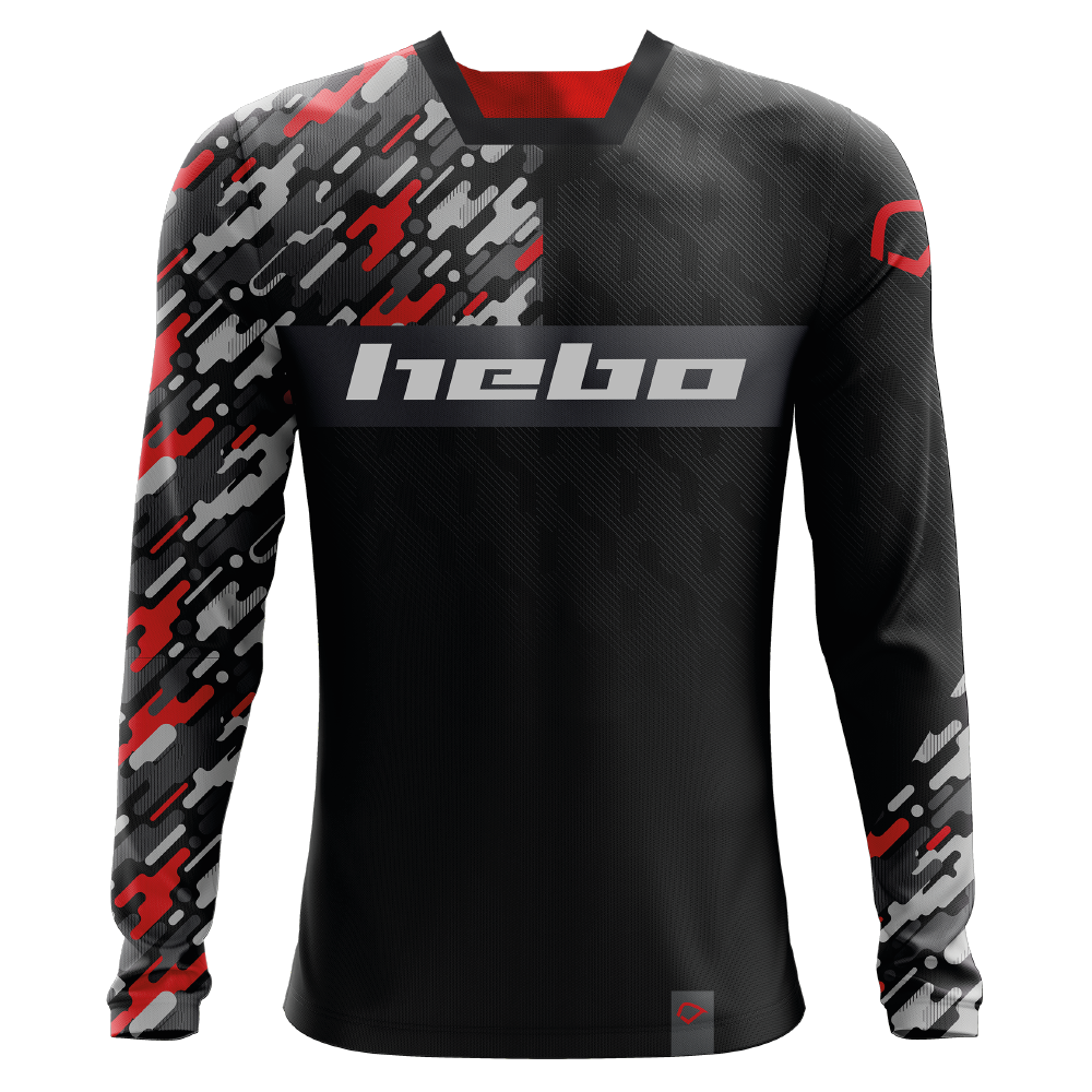 HEBO SHIRT PRO CAMO RED  RED  XL