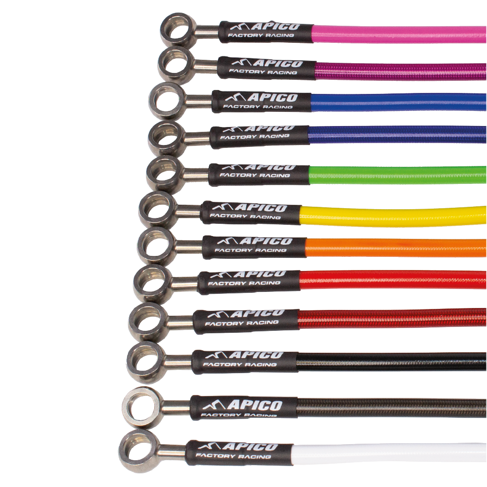 APICO CLUTCH HOSE KTM/HQV/GAS SX/TC/MC65 14-22,  SX/TC85 13-17,  FREE-RIDE 250R 14-17  SILVER