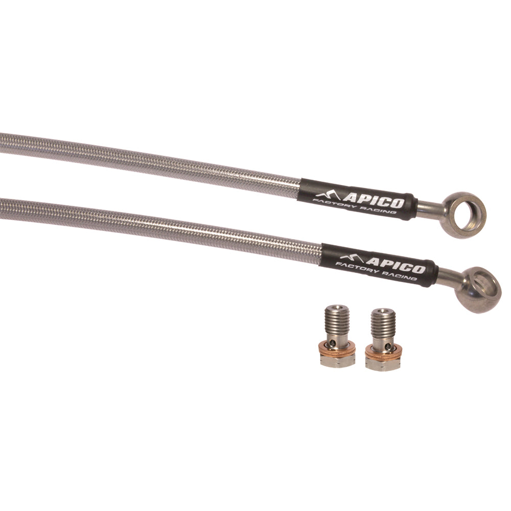 APICO CLUTCH HOSE KAWASAKI KX250F/XC 21-25, KX450F/XC 19-25  (R)  SILVER