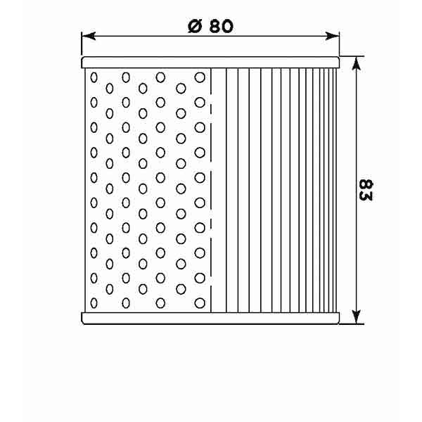 MIW Oil Filter K2001 - 268126 (HF126)