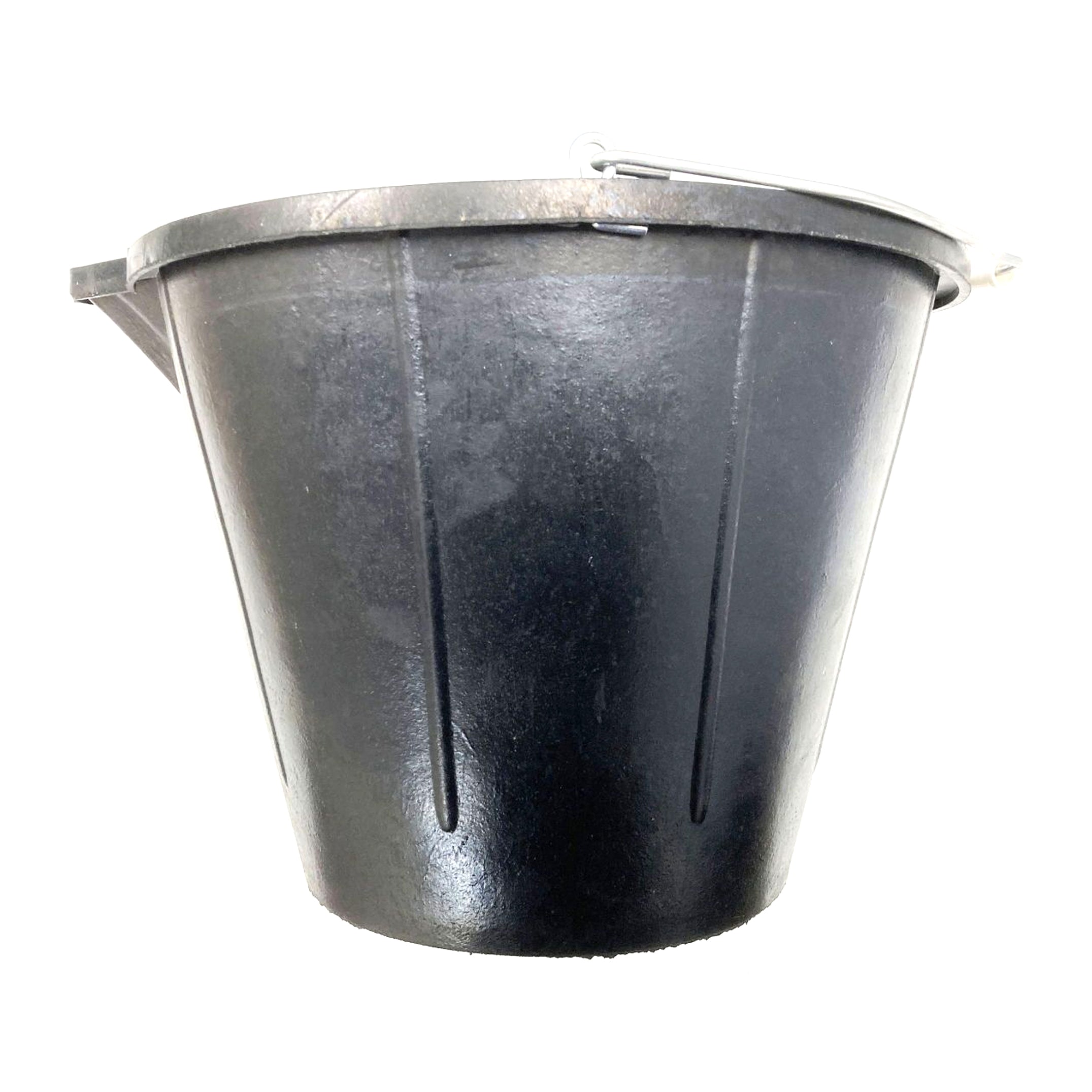 Toolzone Rubber Bucket 14 Litre Metal Handle 29cm X 39cm X 32cm - Toolzone Kdpgd310