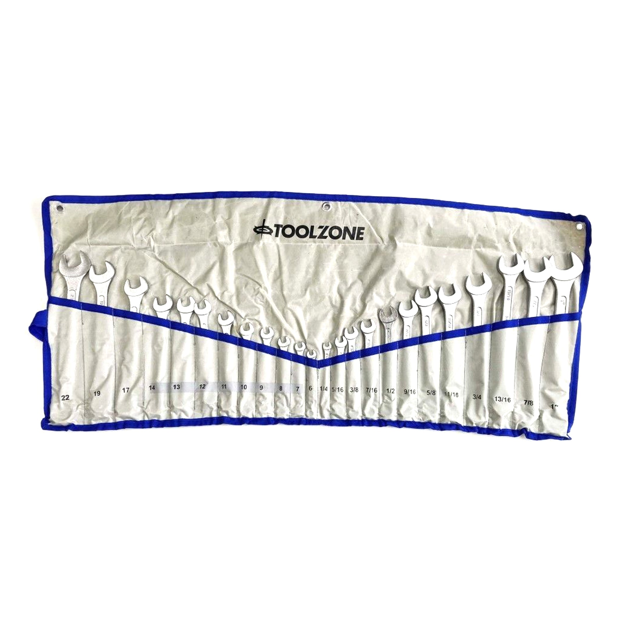 Toolzone Combination Spanner Set 24pc Metric/af Drop Forged Chrome Plated - Toolzone Kdpsp011