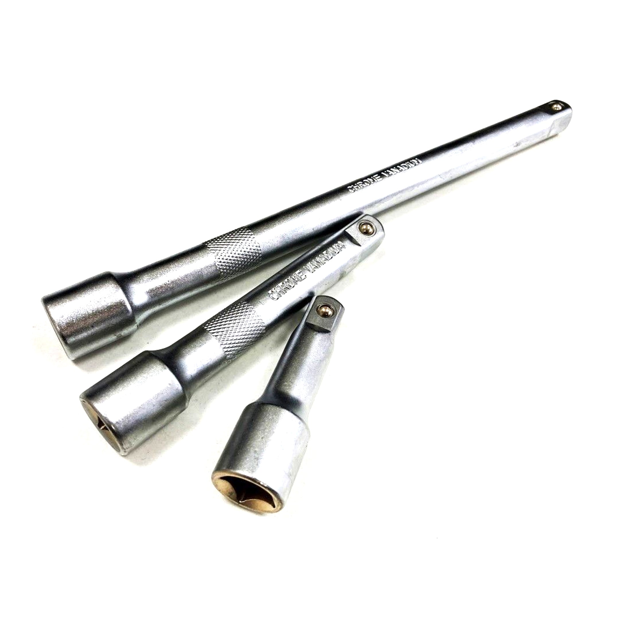 Toolzone Extension Bar Set 1/2 Drive 3pc 3 5 10 Crv Satin Finish - Toolzone Kdpss027