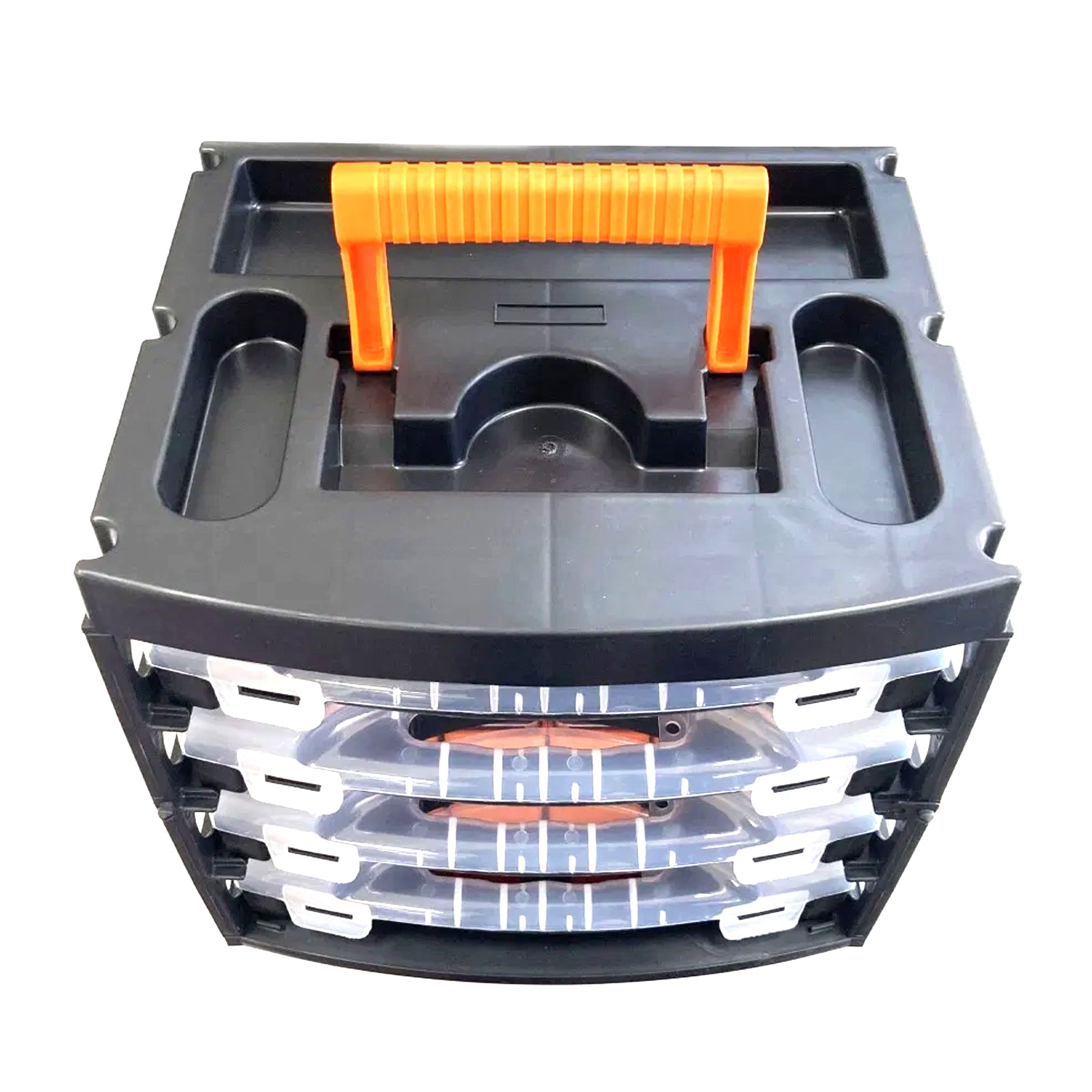 Toolzone Organiser Set 4 Tray Poly with Removable Inner Compartments - Toolzone Kdptb098