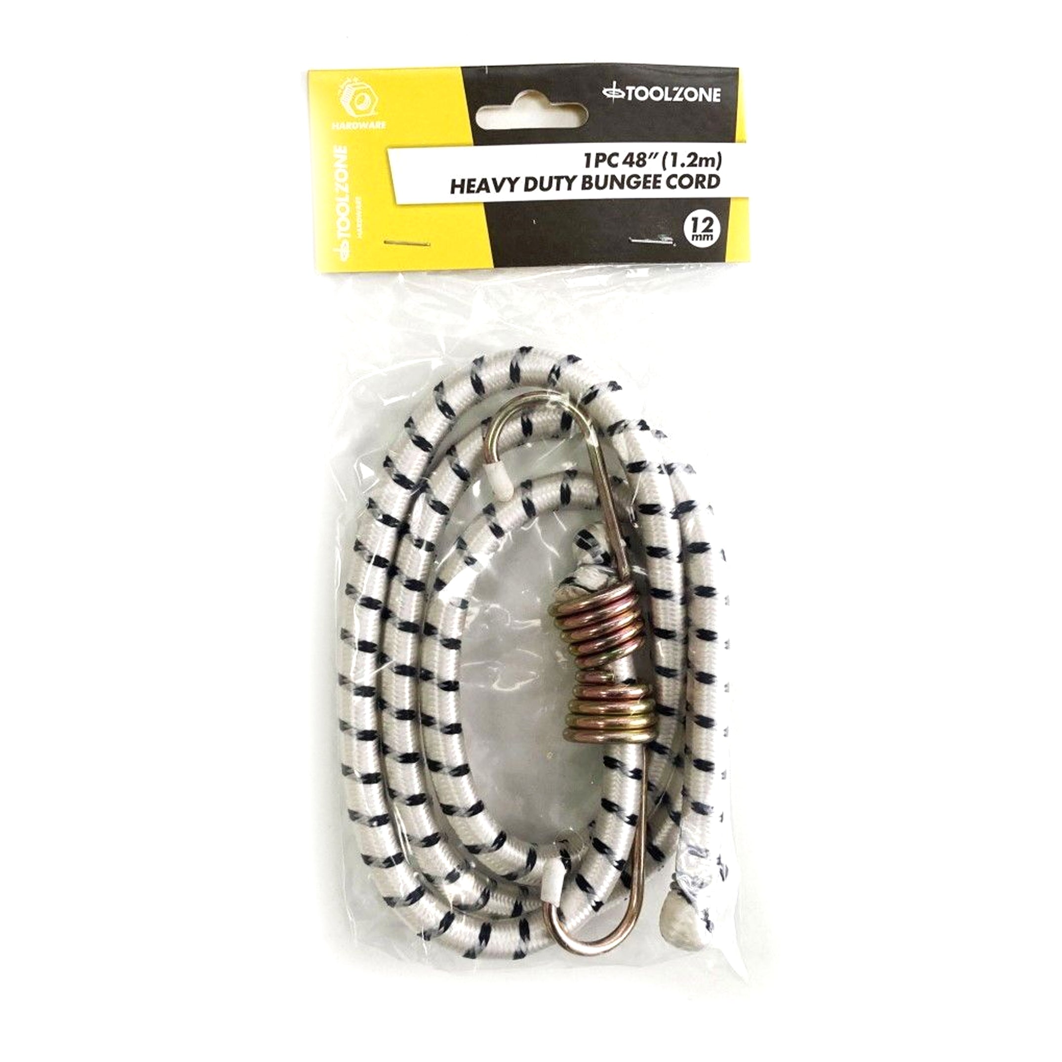 Toolzone Bungee 1pc 48 12mm with Hooks - Toolzone Kdptd003