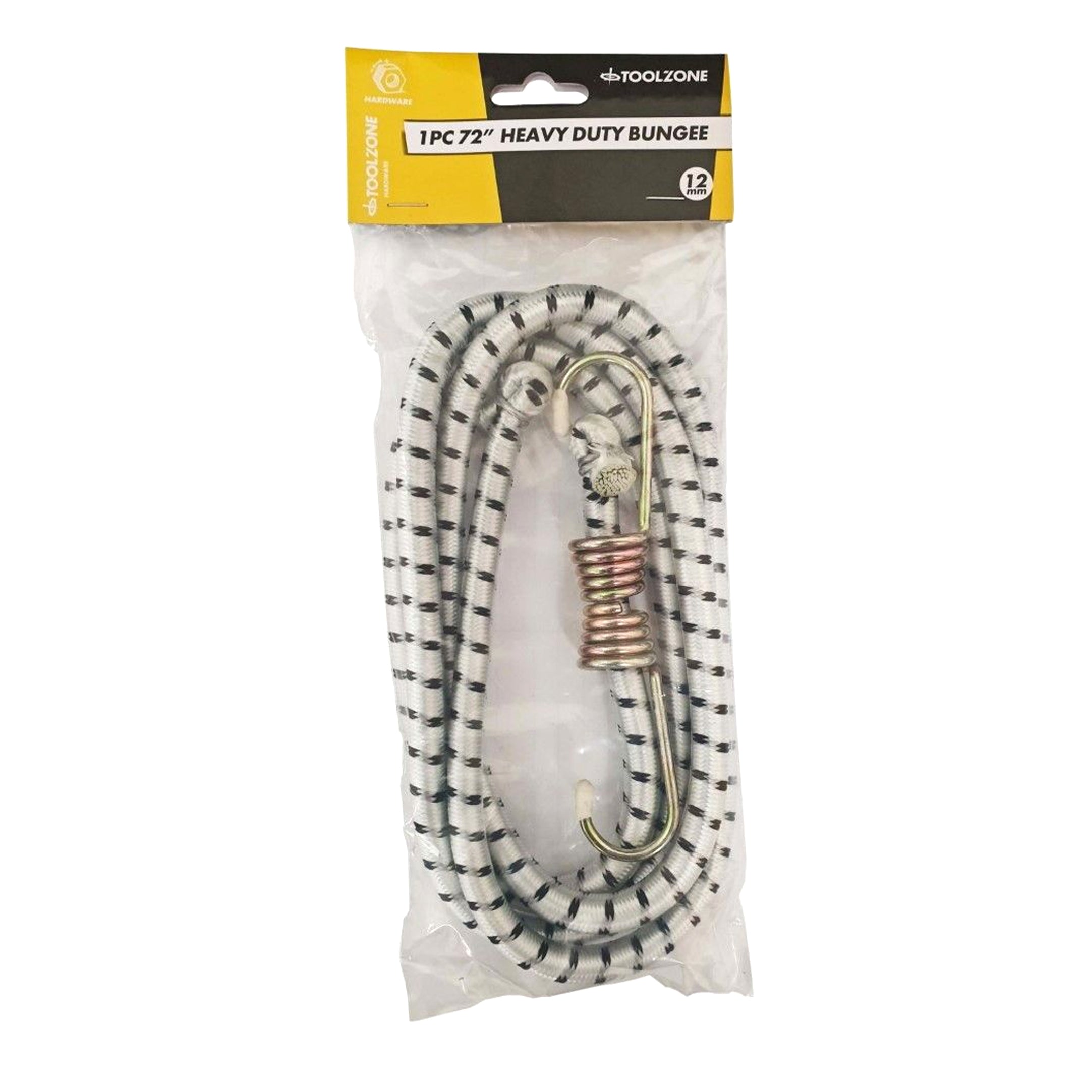 Toolzone Bungee 1pc 72 12mm with Hooks - Toolzone Kdptd004