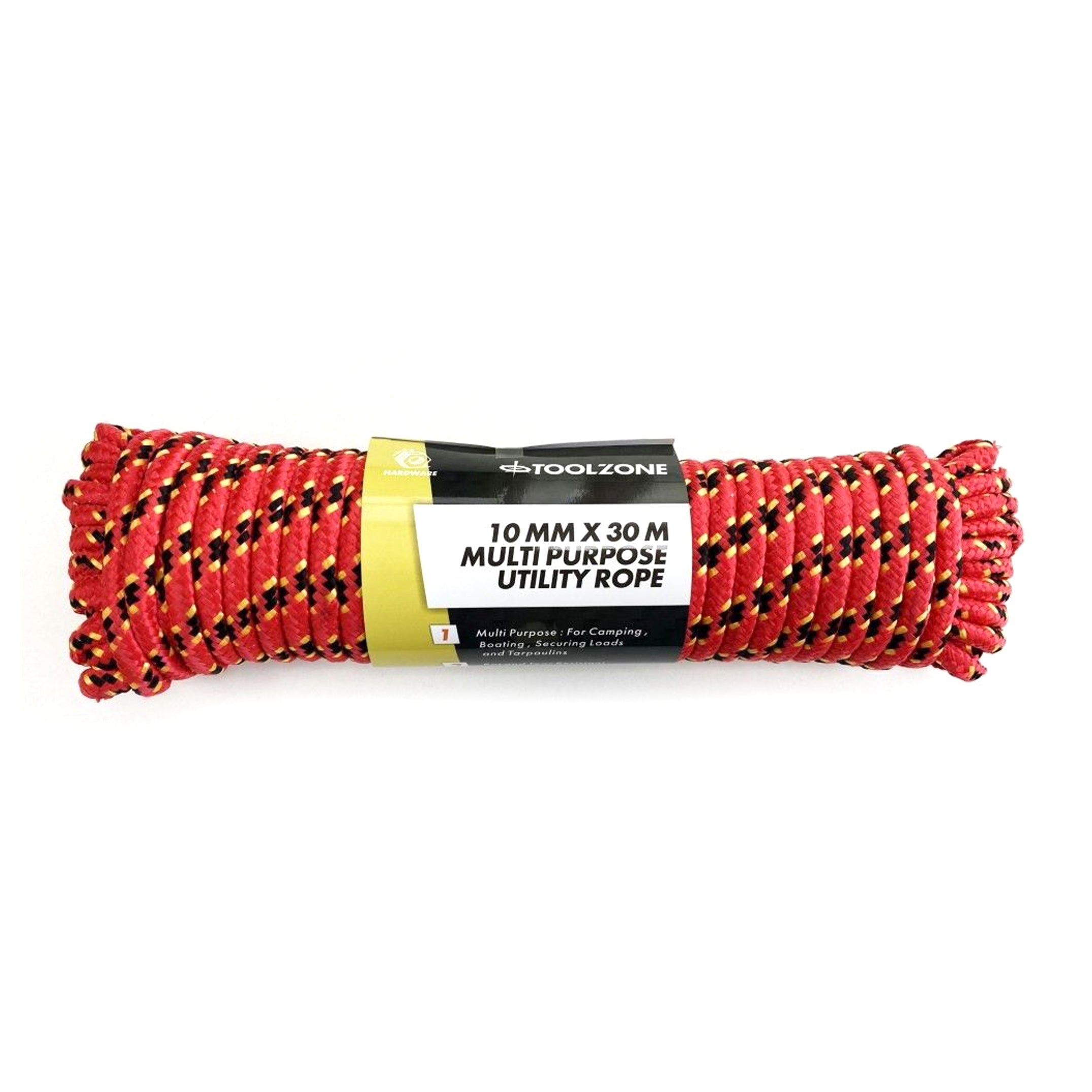 Toolzone Multipurpose Utility Rope 10mm X 30m 70kg Capacity - Toolzone Kdptd051