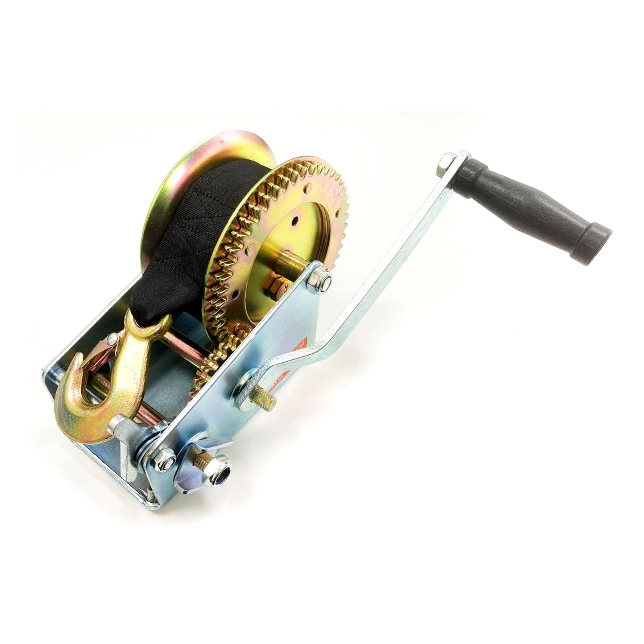 Toolzone Strap Boat Winch 2000lb 2 X 8m Webbing Two Speed - Toolzone Kdptd065