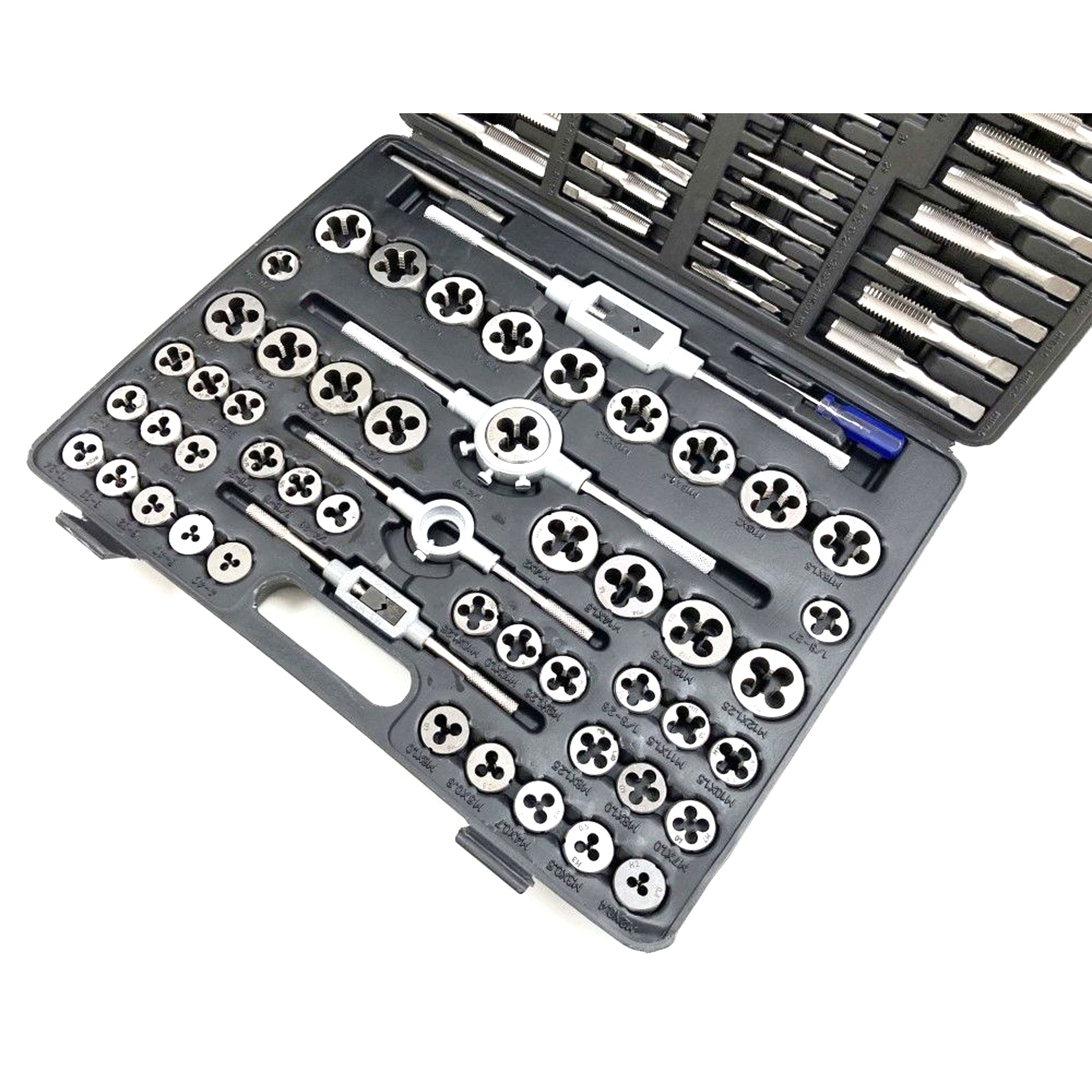Toolzone Tap and Die Set Imperial 115 Piece with Holders and Wrenches - Toolzone Kdptp095