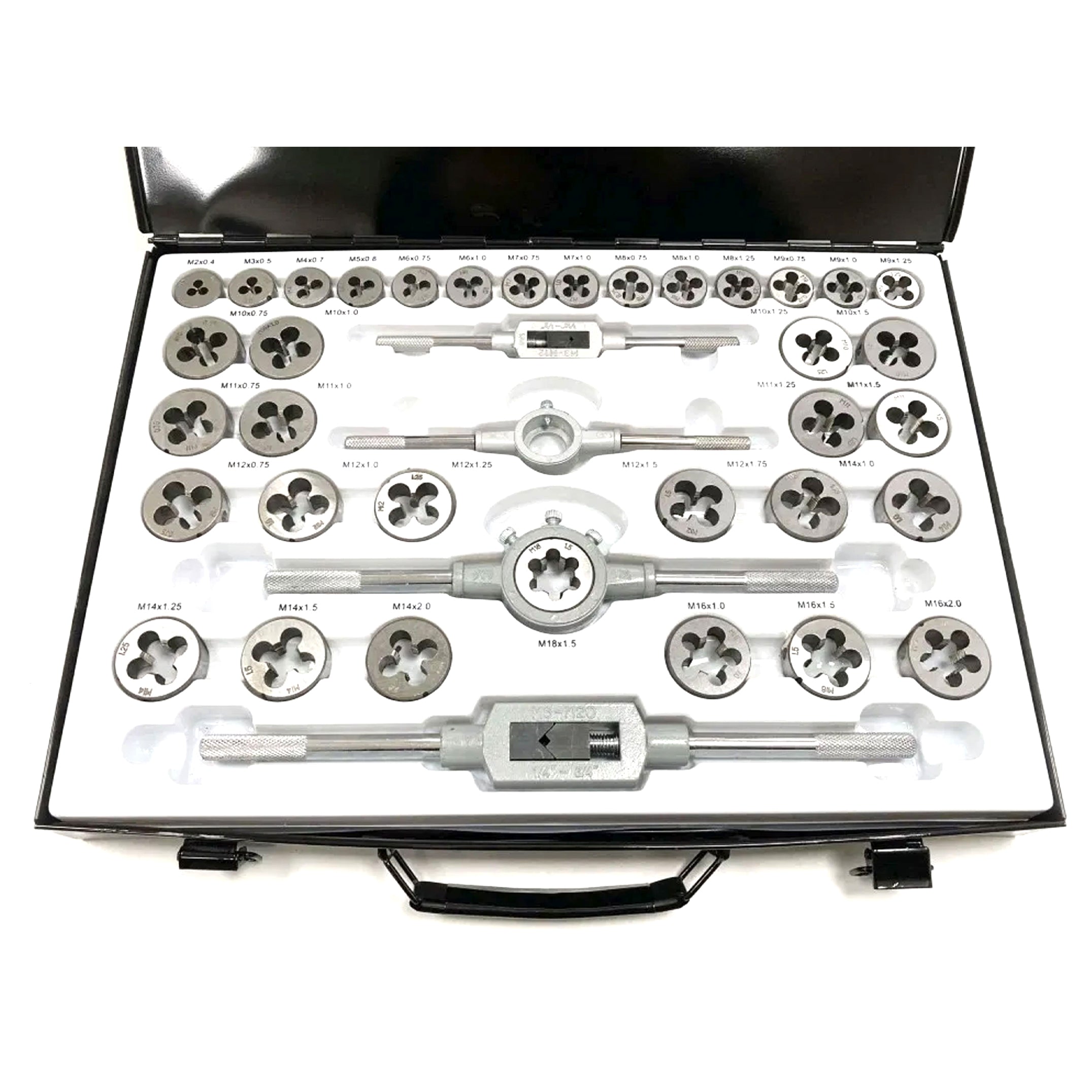Toolzone Tap and Die Set 110 Piece Alloy Steel with Wrenches - Toolzone Kdptp096