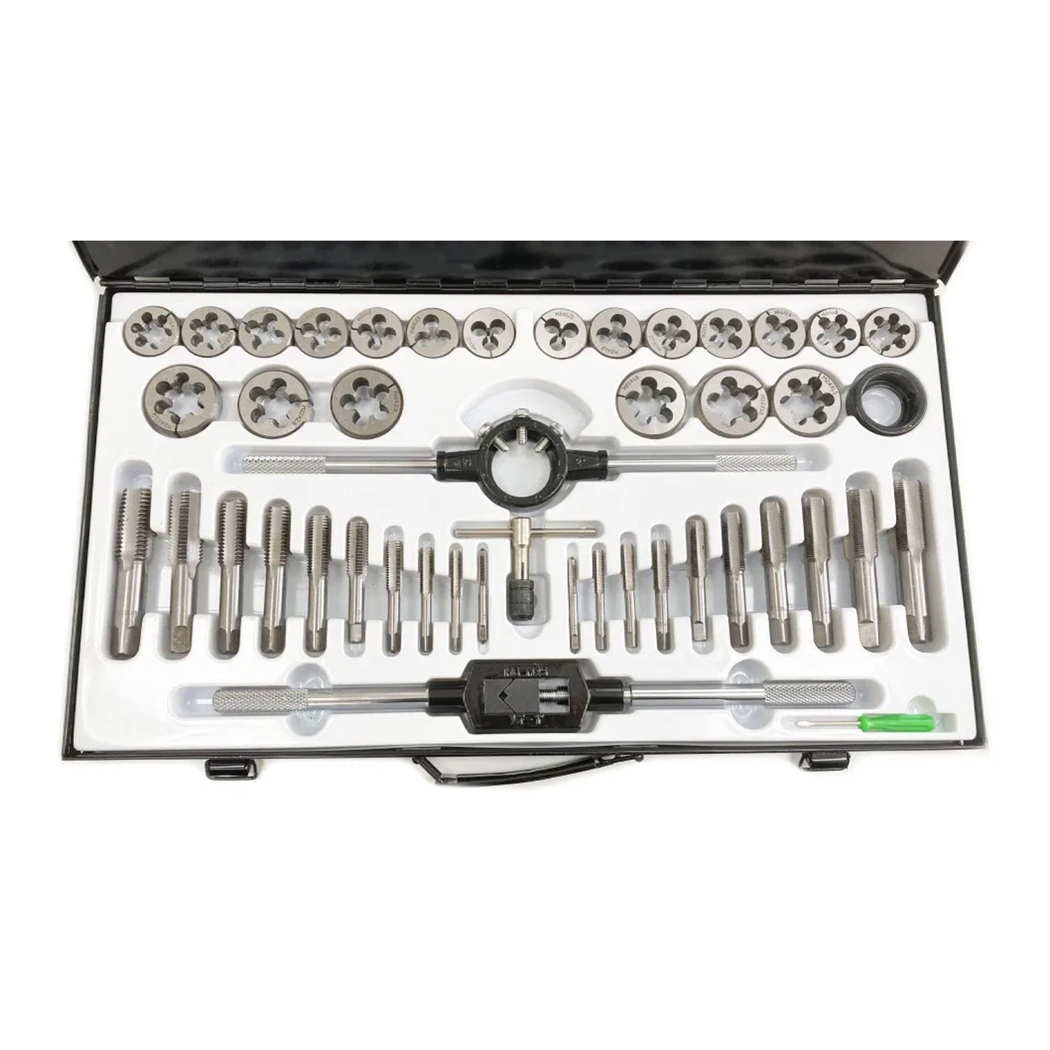 Toolzone Tap and Die Set Metric 45 Piece Large Tungsten Alloy Steel - Toolzone Kdptp106
