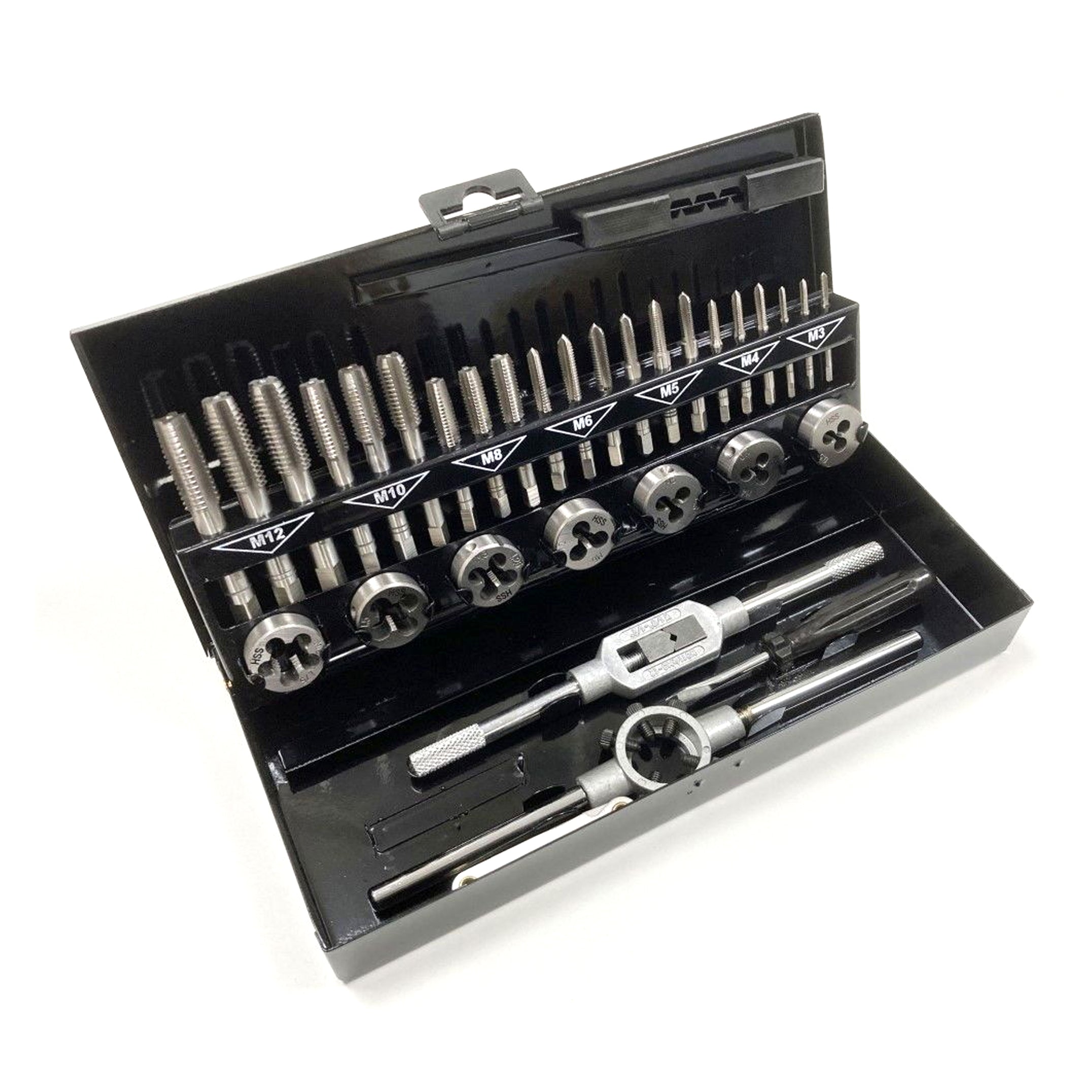 Toolzone Tap and Die Set Metric 32 Piece Hss with Wrenches - Toolzone Kdptp107