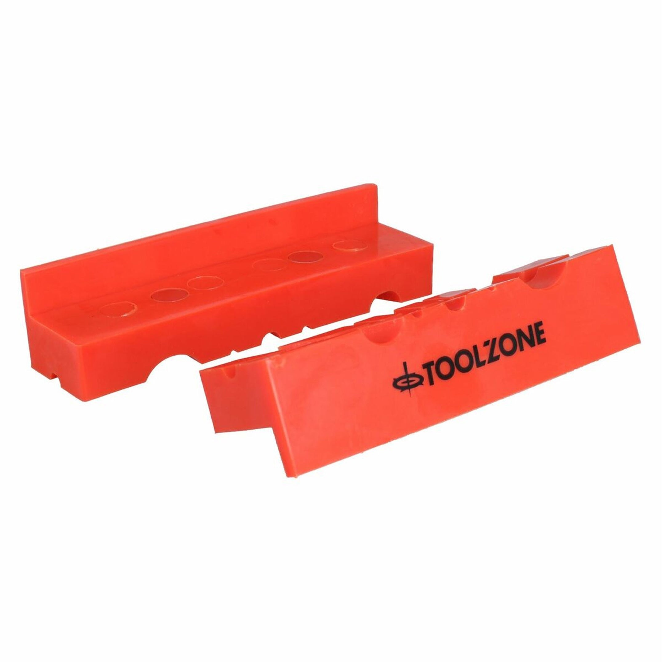 Toolzone Magnetic Soft Vice Jaws 4 Tpu Multi Groove Non-marking - Toolzone Kdpvc047