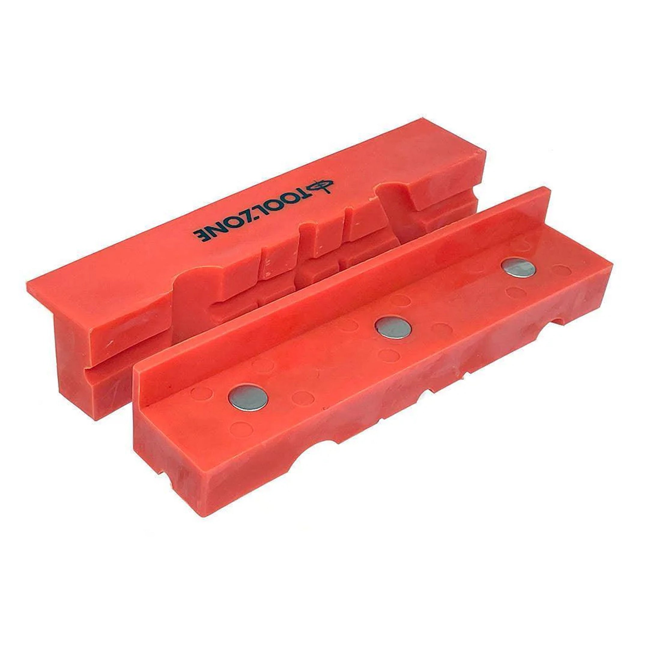 Toolzone Magnetic Soft Vice Jaws 6 Tpu Multi Groove Non-marking - Toolzone Kdpvc048