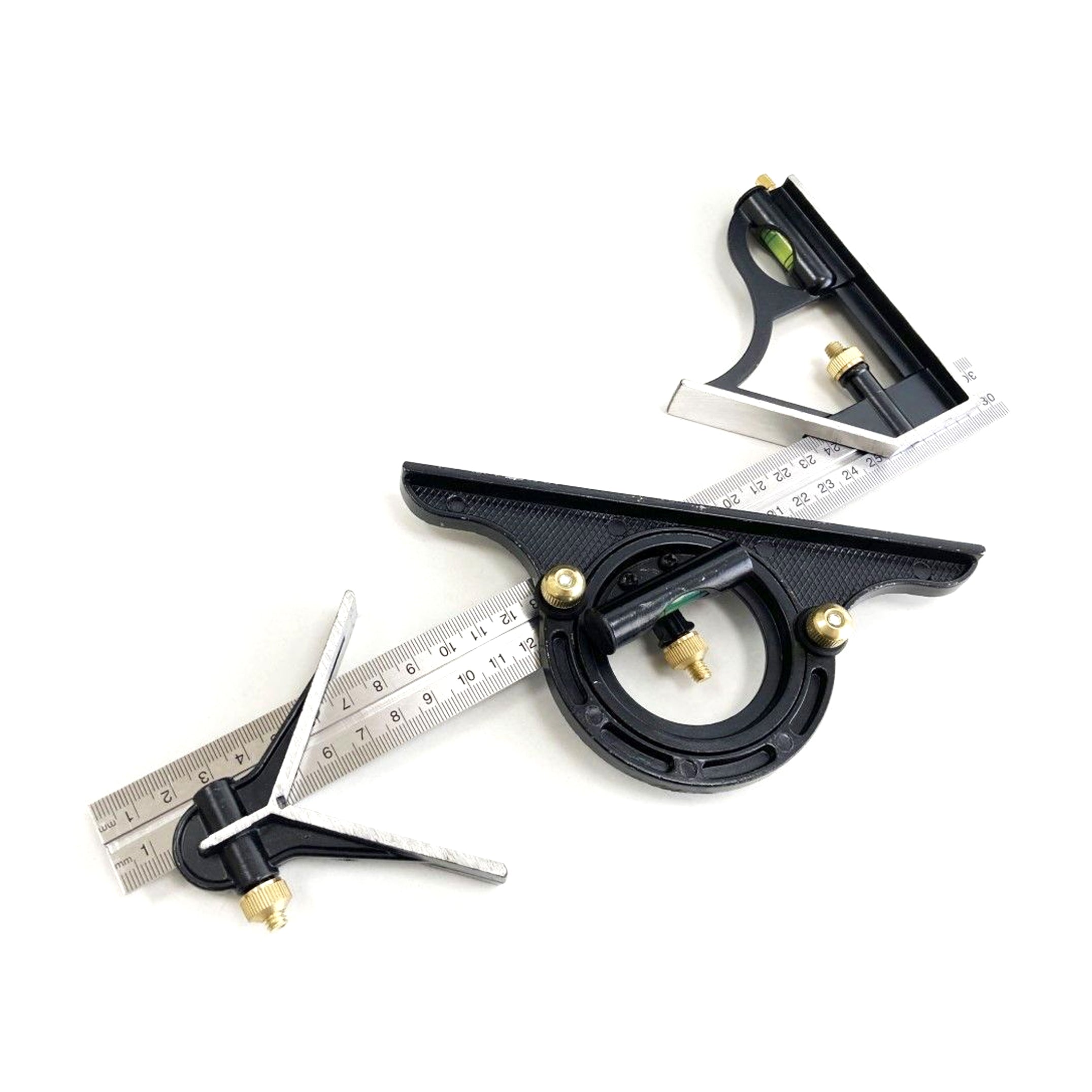 Toolzone Combination Square 12 with Protractor Metric and Imperial - Toolzone Kdpww017