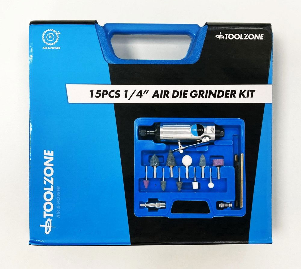Toolzone Die Grinder Kit 1/4 with 1/8 and 1/4 Collets - Toolzone Kdpat021