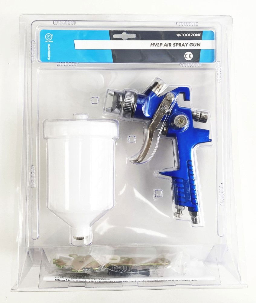 Toolzone Hvlp Air Paint Spray Gun Nozzle 1.4mm Container 600ml - Toolzone Kdpat031