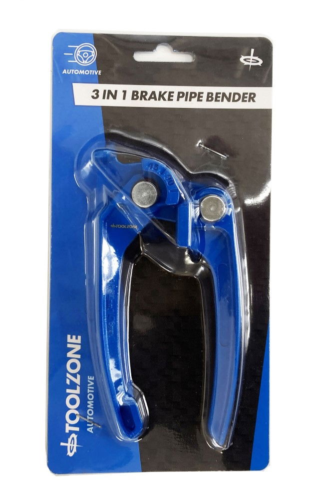 Toolzone Brake Pipe Bender 3 in 1 3mm 4.75mm 6mm Aluminium Alloy - Toolzone Kdpau031