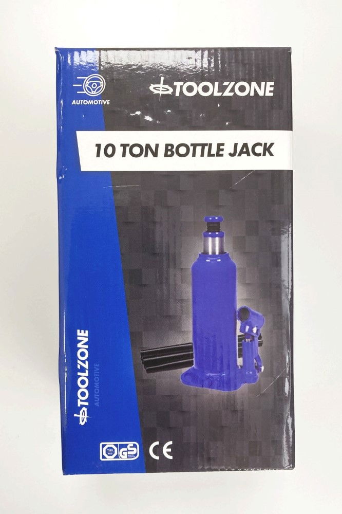 Toolzone Bottle Jack 10 Ton Min Height 230mm Max Height 460mm - Toolzone Kdpau150